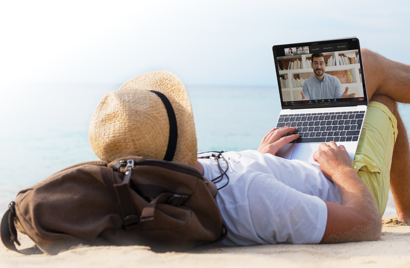 Man beach laptop zoom-1-2-1-1-1 Man beach laptop zoom-1-2-1-1-1